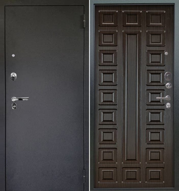Дверь железная входная с порошковым напылением/МДФ 1253