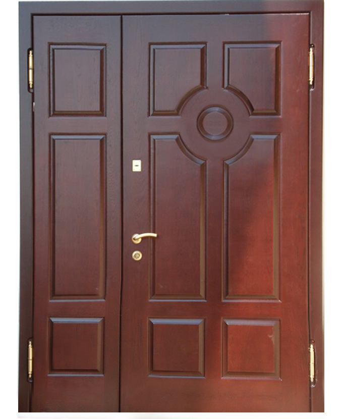 Дверь двухстворчатая стальная МДФ/МДФ 3085