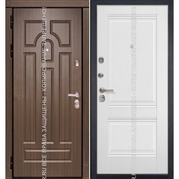 Дверь металлическая с шумоизоляцией МДФ/МДФ 3143 Дверь металлическая с шумоизоляцией МДФ/МДФ 3143